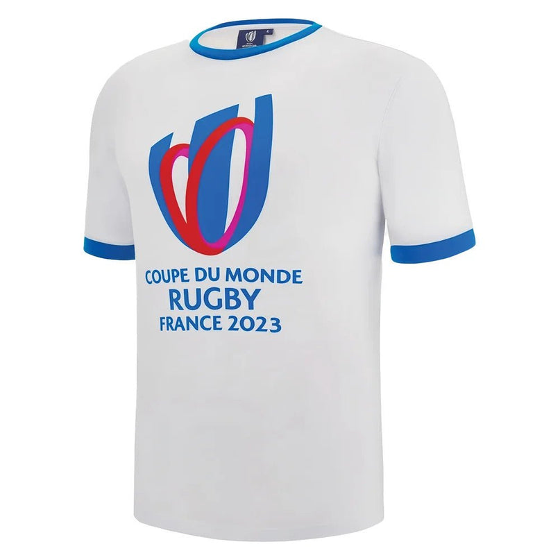Macron RWC 2023 Rugby World Cup Logo Tee White |Product - T-Shirt | Macron | Absolute Rugby