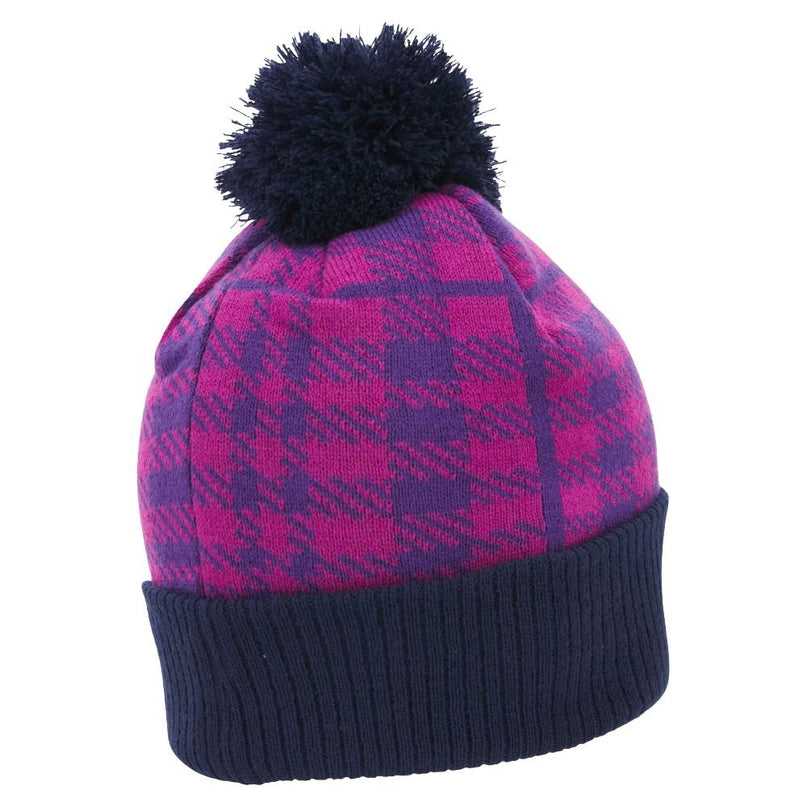 Macron Scotland Rugby 25/26 Navy & Purple Pom Pom Beanie |Hat | Macron SRU 25/26 | Absolute Rugby