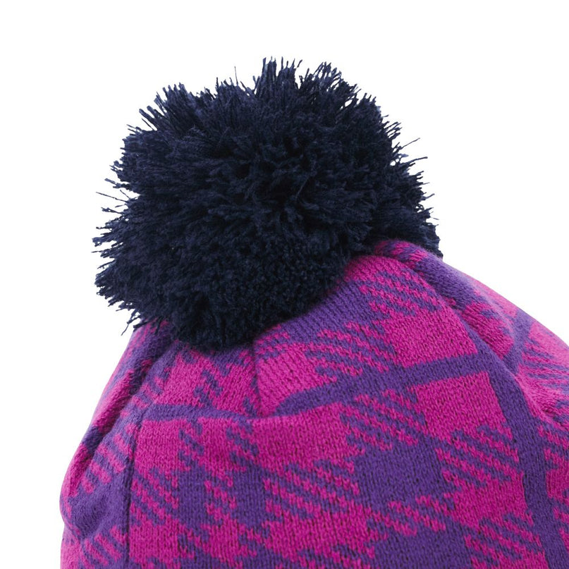 Macron Scotland Rugby 25/26 Navy & Purple Pom Pom Beanie |Hat | Macron SRU 25/26 | Absolute Rugby