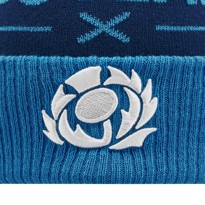 Macron Scotland Rugby Bobble Beanie 24/25 |Beanie | Macron SRU 24/25 | Absolute Rugby