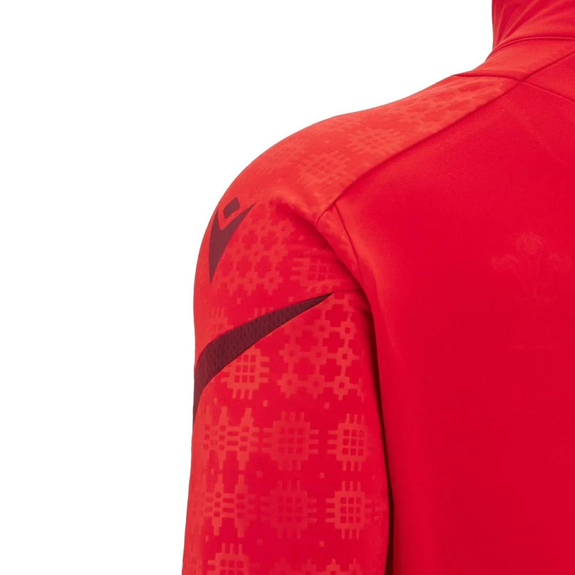 Macron Wales Rugby 25/26 1/4 Zip Players Training Top |Training Jersey | Macron WRU 25/26 | Absolute Rugby