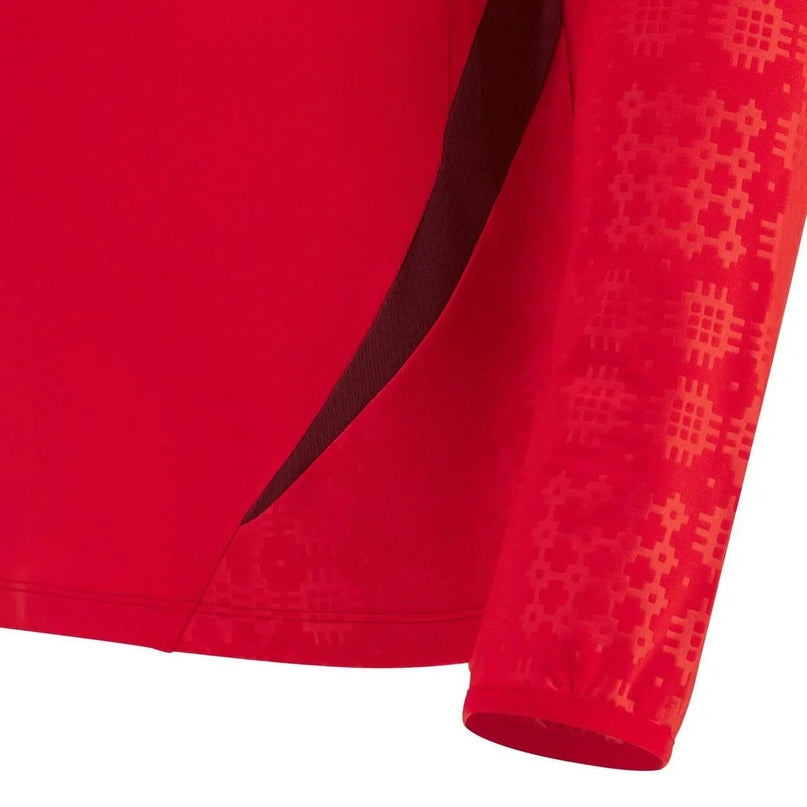 Macron Wales Rugby 25/26 1/4 Zip Players Training Top |Training Jersey | Macron WRU 25/26 | Absolute Rugby