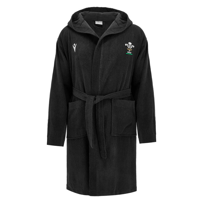 Macron Wales Rugby 25/26 Hooded Cotton Bathrobe |Robes | Macron WRU 25/26 | Absolute Rugby