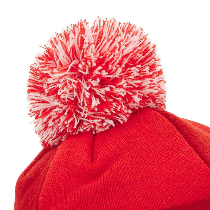 Macron Wales Rugby 25/26 Pom Pom Bobble Beanie |Hat | Macron WRU 25/26 | Absolute Rugby