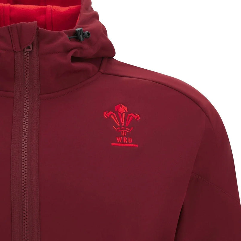 Macron Wales Rugby 25/26 Travel Softshell Jacket |Jackets | Macron WRU 25/26 | Absolute Rugby