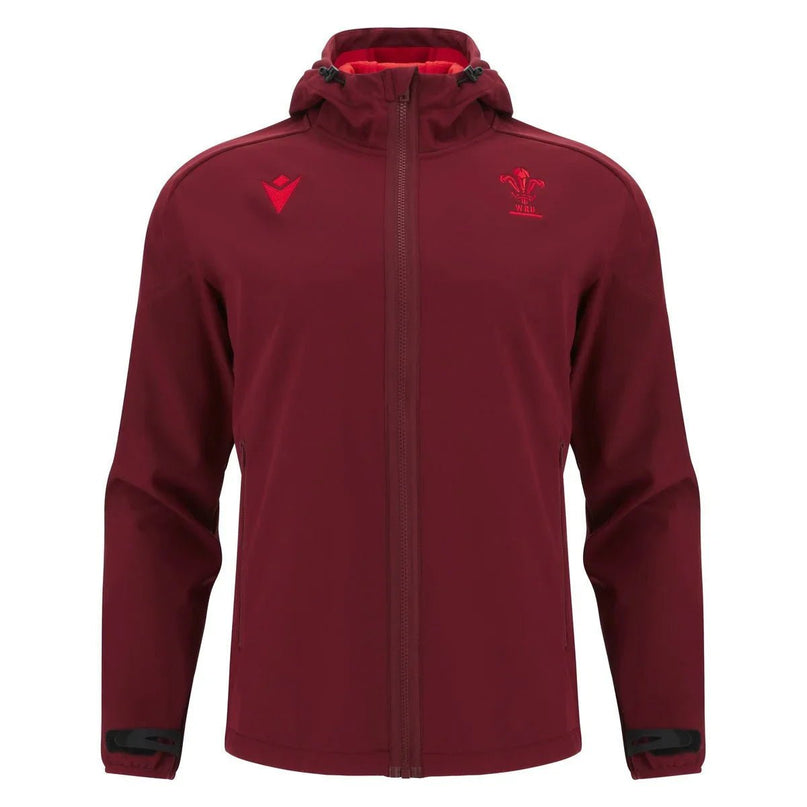 Macron Wales Rugby 25/26 Travel Softshell Jacket |Jackets | Macron WRU 25/26 | Absolute Rugby