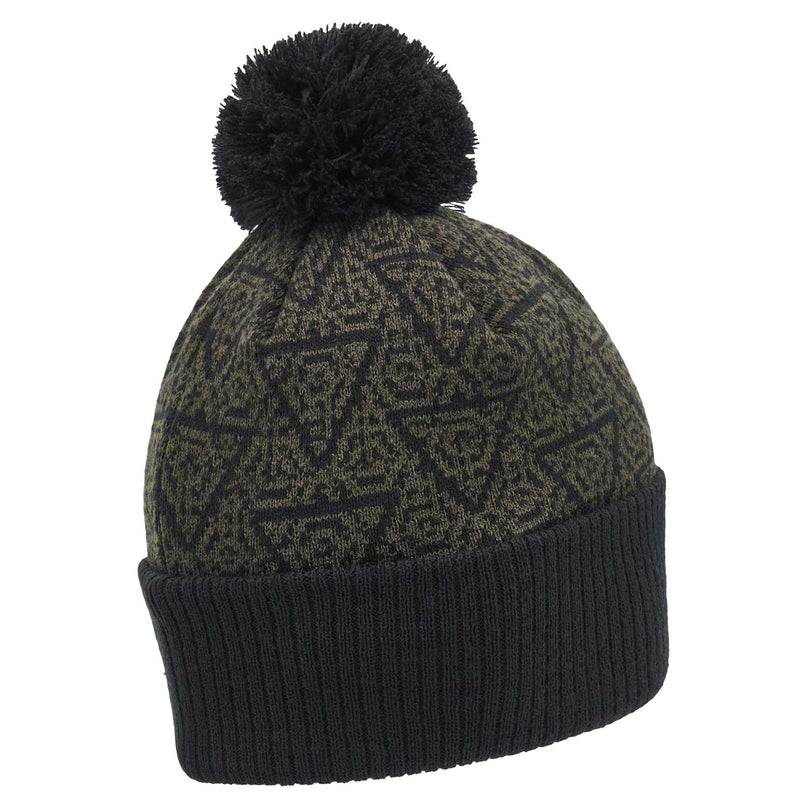 Macron Wales Rugby Bobble Beanie 24/25 - Black |Beanie | Macron WRU 24/25 | Absolute Rugby