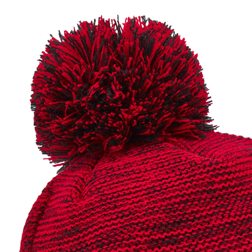 Macron Wales Rugby Bobble Beanie 24/25 - Red |Beanie | Macron WRU 24/25 | Absolute Rugby