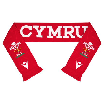 Macron Wales Rugby Scarf 24/25 |Scarf | Macron WRU 24/25 | Absolute Rugby