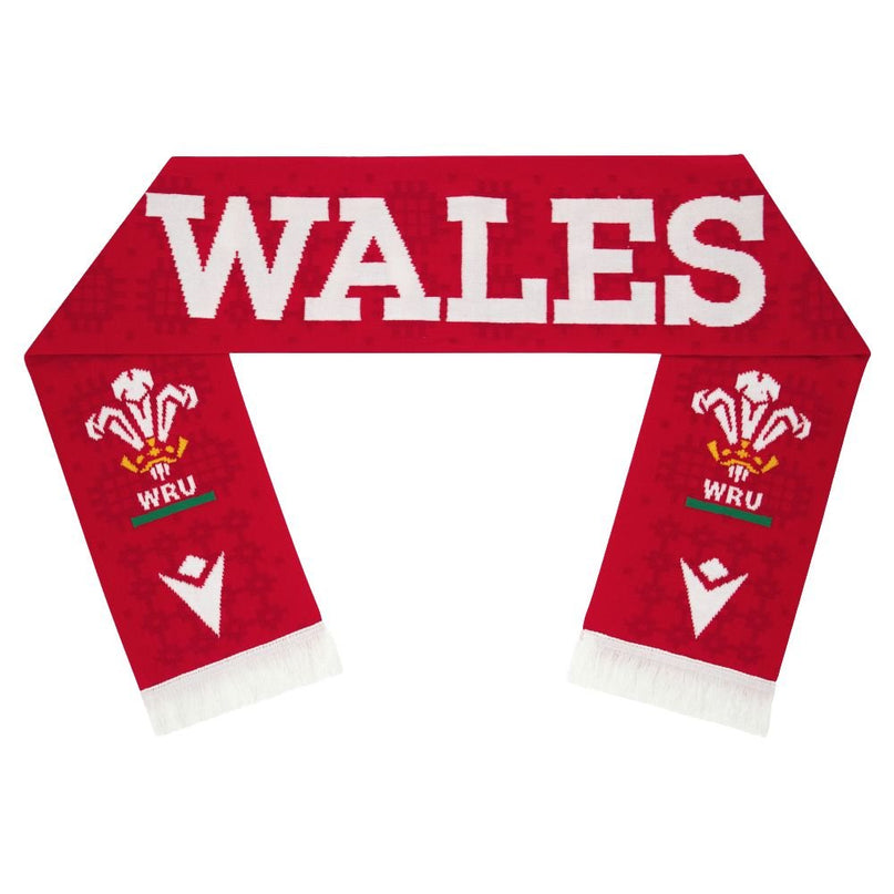 Macron Wales Rugby Scarf 25/26 |Scarf | Macron WRU 25/26 | Absolute Rugby