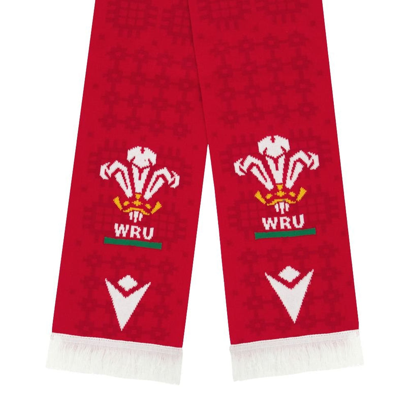 Macron Wales Rugby Scarf 25/26 |Scarf | Macron WRU 25/26 | Absolute Rugby