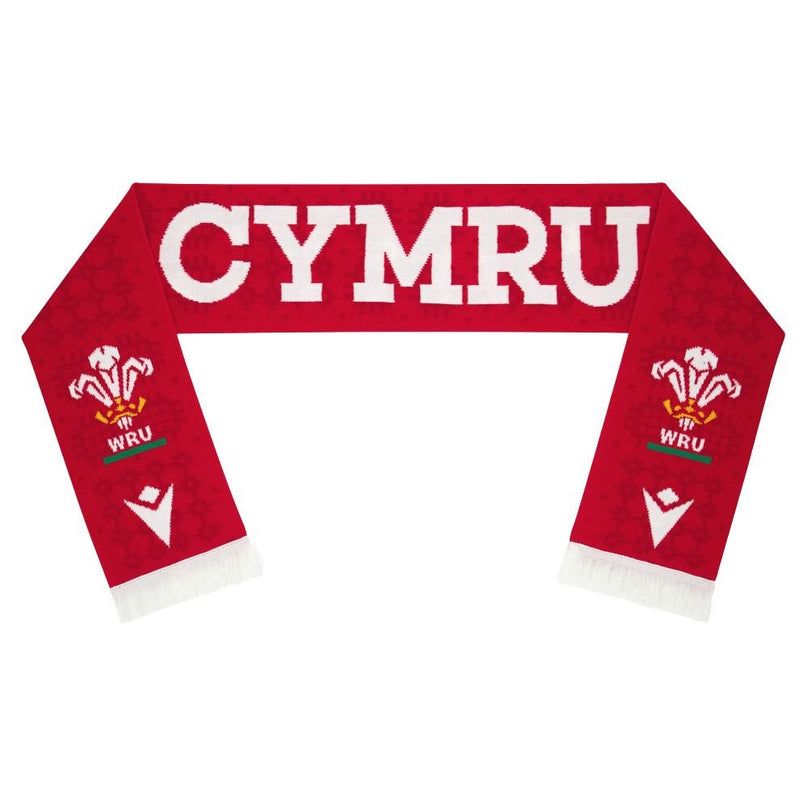 Macron Wales Rugby Scarf 25/26 |Scarf | Macron WRU 25/26 | Absolute Rugby