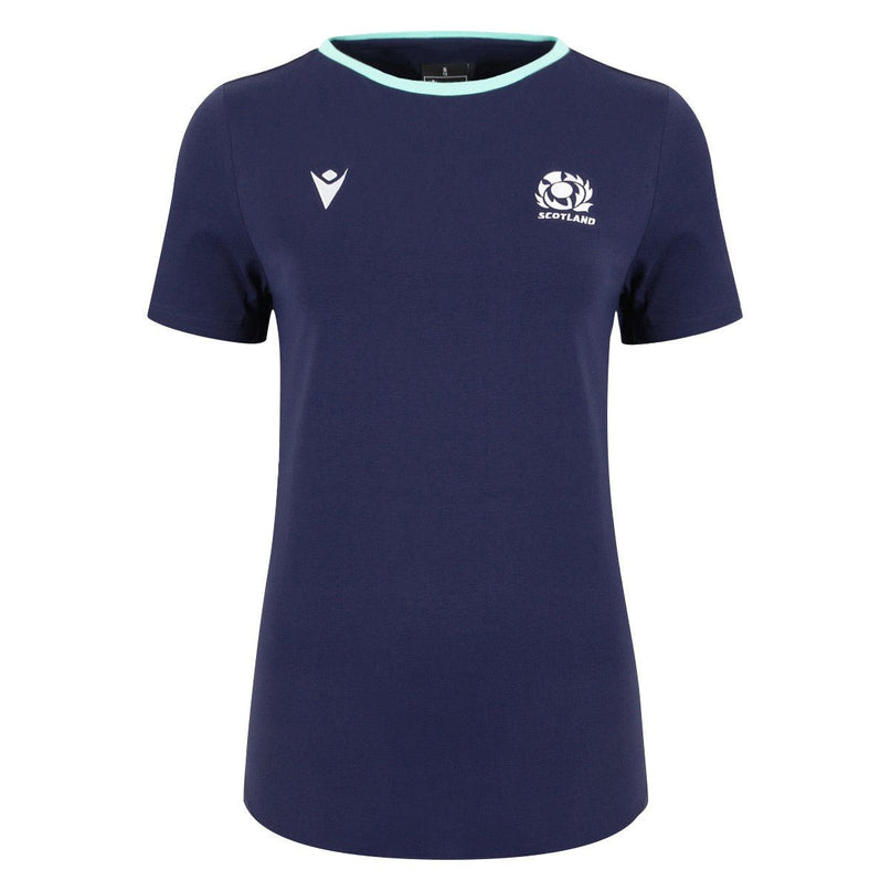 Macron Womens Scotland Rugby Cotton T-Shirt 24/25 |Womens T-Shirt | Macron SRU 24/25 | Absolute Rugby