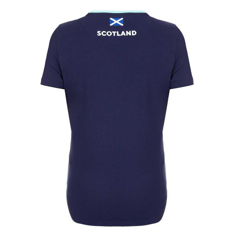 Macron Womens Scotland Rugby Cotton T-Shirt 24/25 |Womens T-Shirt | Macron SRU 24/25 | Absolute Rugby