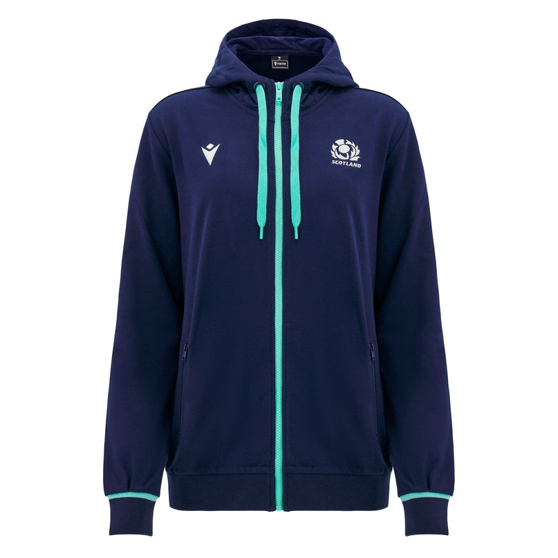 Macron Womens Scotland Rugby Zip Up Hoody 24/25 |Womens Hoody | Macron SRU 24/25 | Absolute Rugby