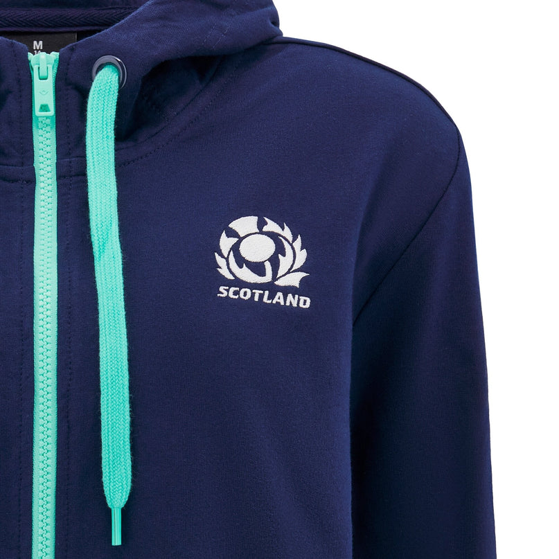 Macron Womens Scotland Rugby Zip Up Hoody 24/25 |Womens Hoody | Macron SRU 24/25 | Absolute Rugby