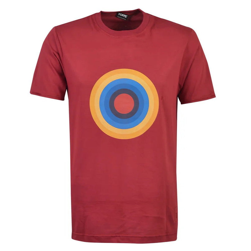 Maroon Roundal print t-shirt |Product - Football Shirts | Toffs | Absolute Rugby