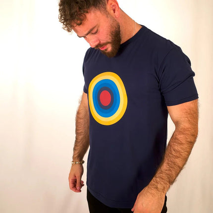 Navy Roundal print t-shirt |Product - Football Shirts | Toffs | Absolute Rugby