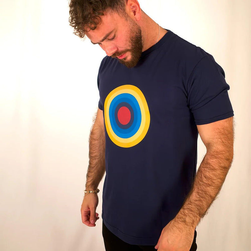 Navy Roundal print t-shirt |Product - Football Shirts | Toffs | Absolute Rugby