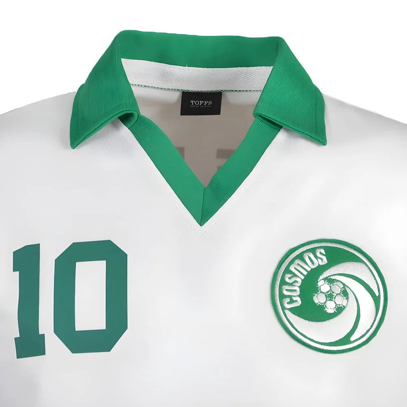 New York Cosmos Pele White Retro Shirt with PELE 10 |Product - Football Shirts | Toffs | Absolute Rugby