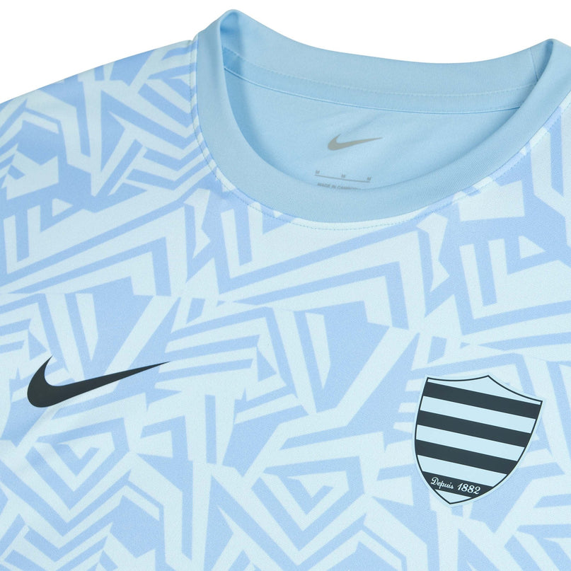 Racing 92 Mens Nike Pre - Match Ss Top 25/26 |Training Jersey | Nike Racing 25/26 | Absolute Rugby