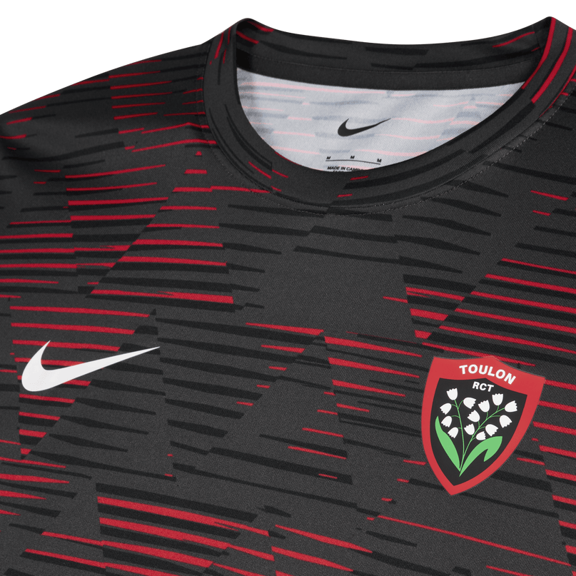 Rc Toulon Mens Nike Pre - Match Ss Top 25/26 |Training Jersey | Nike Toulon 25/26 | Absolute Rugby