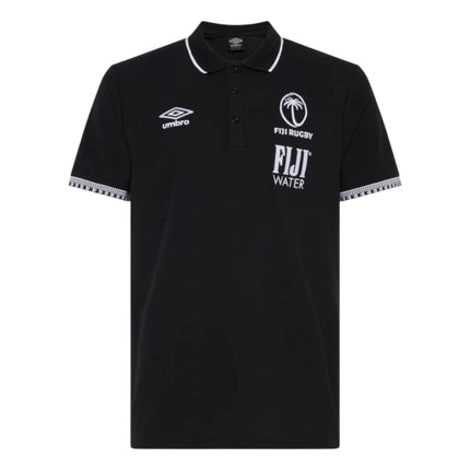2026-2027 Fiji Rugby Pique Polo (Black)_0