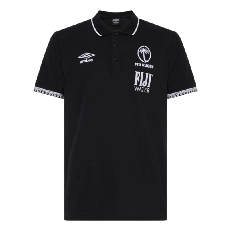 2026-2027 Fiji Rugby Pique Polo (Black)_0