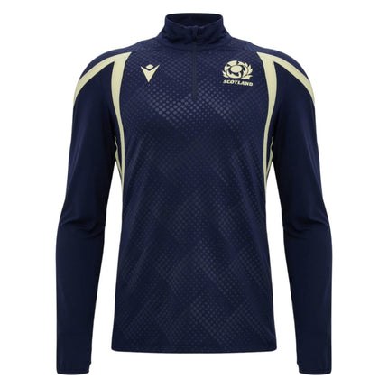 2026-2027 Scotland Rugby 1/4 Zip Training Top (Navy) - Kids_0