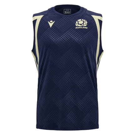2026-2027 Scotland Rugby Poly Sleeveless Shirt (Navy) - Kids_0