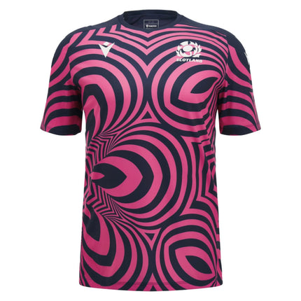 2026-2027 Scotland Rugby Warm Up Shirt (Neon Pink)_0