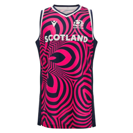 2026-2027 Scotland Rugby Basketball Vest (Neon Pink)_0