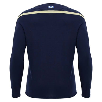 2026-2027 Scotland Rugby Training LS Shirt (Navy/Sand)_1