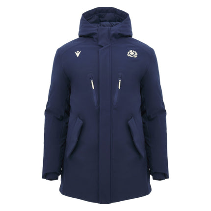 2026-2027 Scotland Rugby Ath Waterproof Long Jacket (Navy)_0