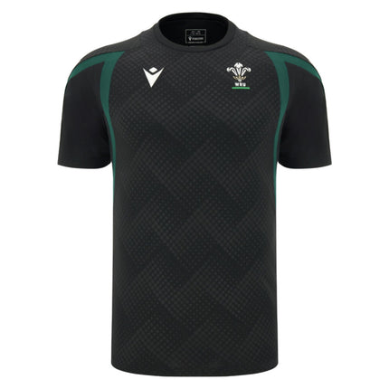 2026-2027 Wales WRU Rugby Player Training Shirt (Black) - Kids_0