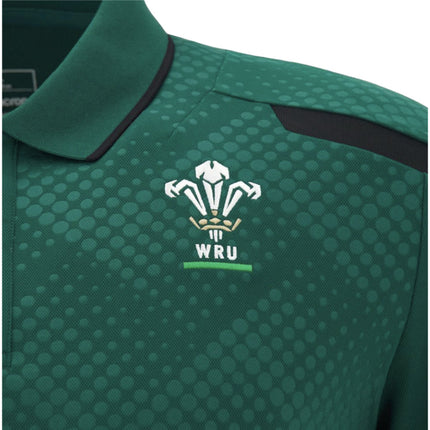2026-2027 Wales WRU Rugby Travel Polo Shirt (Green)_2