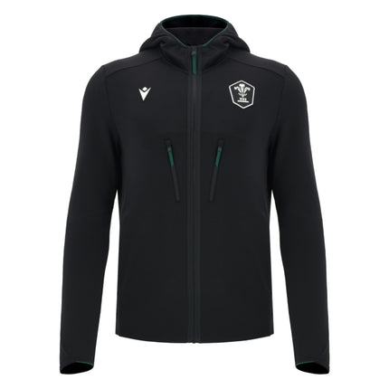 2026-2027 Wales WRU Athleisure Travel Full Zip Sweatshirt (Black)_0