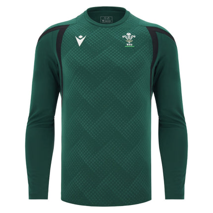 2026-2027 Wales WRU Rugby LS Training Jersey (Green) - Kids_0