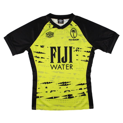 2026-2027 Fiji Rugby Training Shirt (Lime/Black)_0