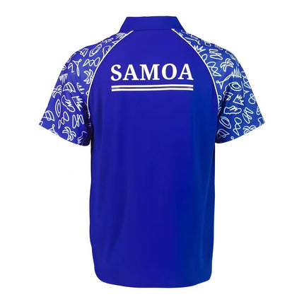 Rugby World Cup 2023 Samoa Polo - Royal Blue |Product - Polo Shirts | Sportfolio | Absolute Rugby