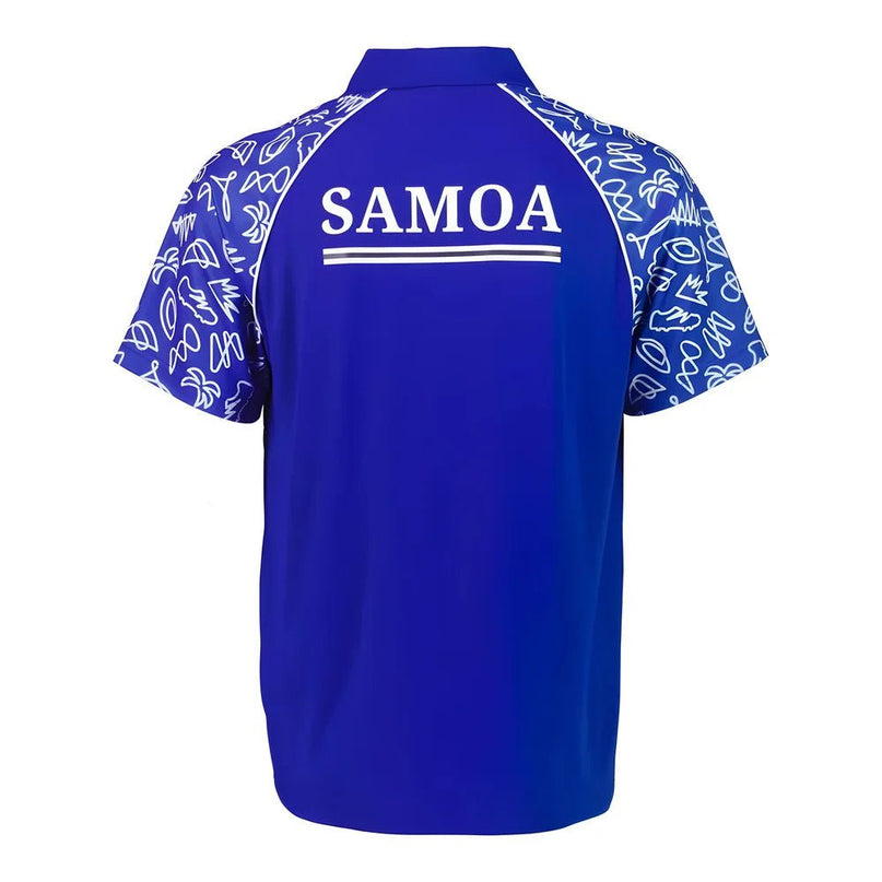 Rugby World Cup 2023 Samoa Polo - Royal Blue |Product - Polo Shirts | Sportfolio | Absolute Rugby