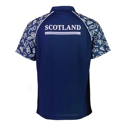 Rugby World Cup 2023 Scotland Polo - Navy |Product - Polo Shirts | Sportfolio | Absolute Rugby