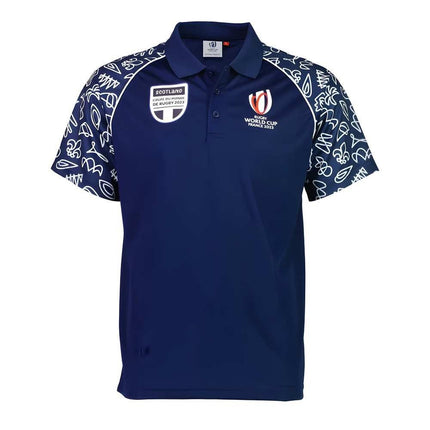 Rugby World Cup 2023 Scotland Polo - Navy |Product - Polo Shirts | Sportfolio | Absolute Rugby