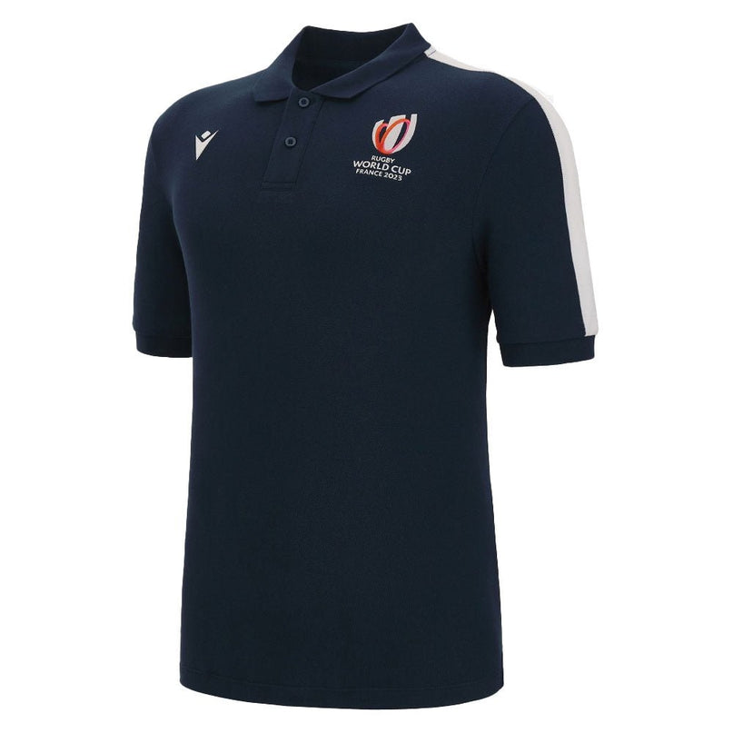 RWC 2023 Fance Cotton Poly Polo Piquet Shirt (Navy) |Product - Polo Shirts | Macron | Absolute Rugby