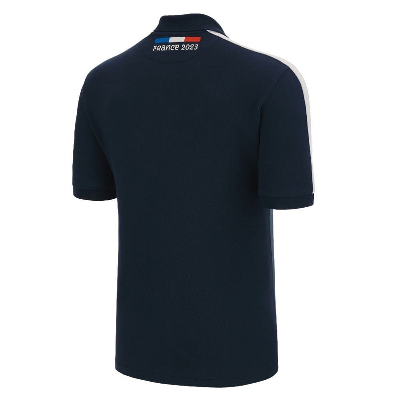 RWC 2023 Fance Cotton Poly Polo Piquet Shirt (Navy) |Product - Polo Shirts | Macron | Absolute Rugby