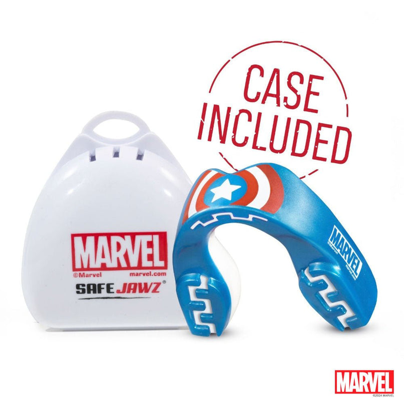 SafeJawz Marvel Captain America Mouthguard Juniors |Mouthguard | SafeJawz | Absolute Rugby