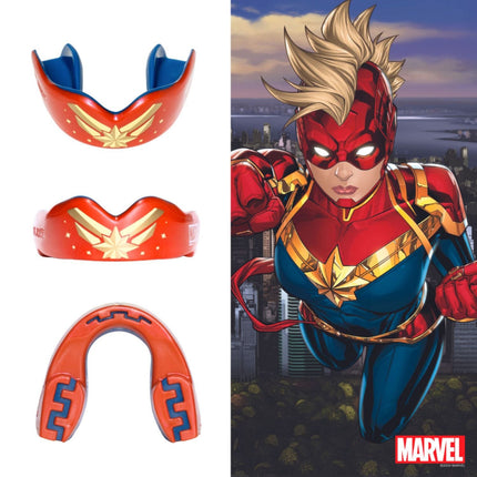 SafeJawz Marvel Captain Marvel Mouthguard Juniors |Mouthguard | SafeJawz | Absolute Rugby