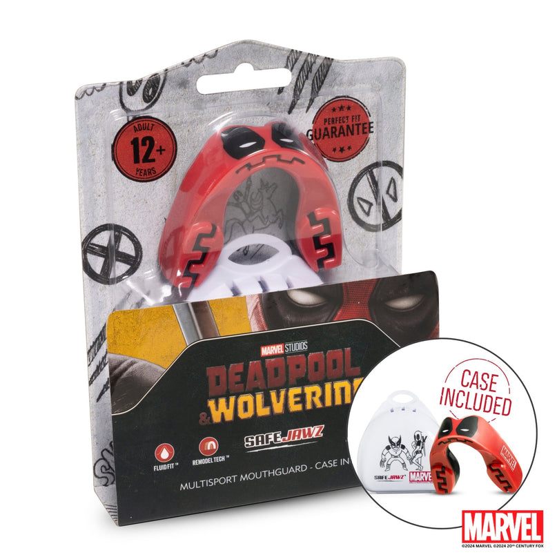 SafeJawz Marvel Deadpool Mouthguard Adults |Mouthguard | SafeJawz | Absolute Rugby