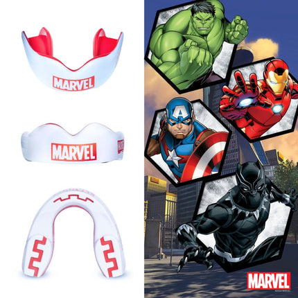 SafeJawz Marvel Logo Mouthguard Juniors |Mouthguard | SafeJawz | Absolute Rugby