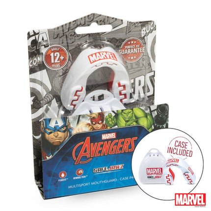 SafeJawz Marvel Logo Mouthguard Juniors |Mouthguard | SafeJawz | Absolute Rugby